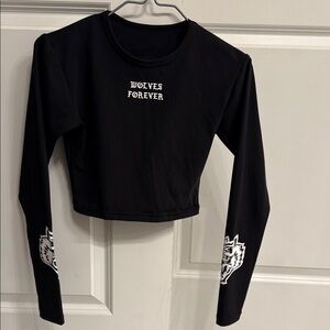 Darc Sport Black Long Sleeve Crop Top
